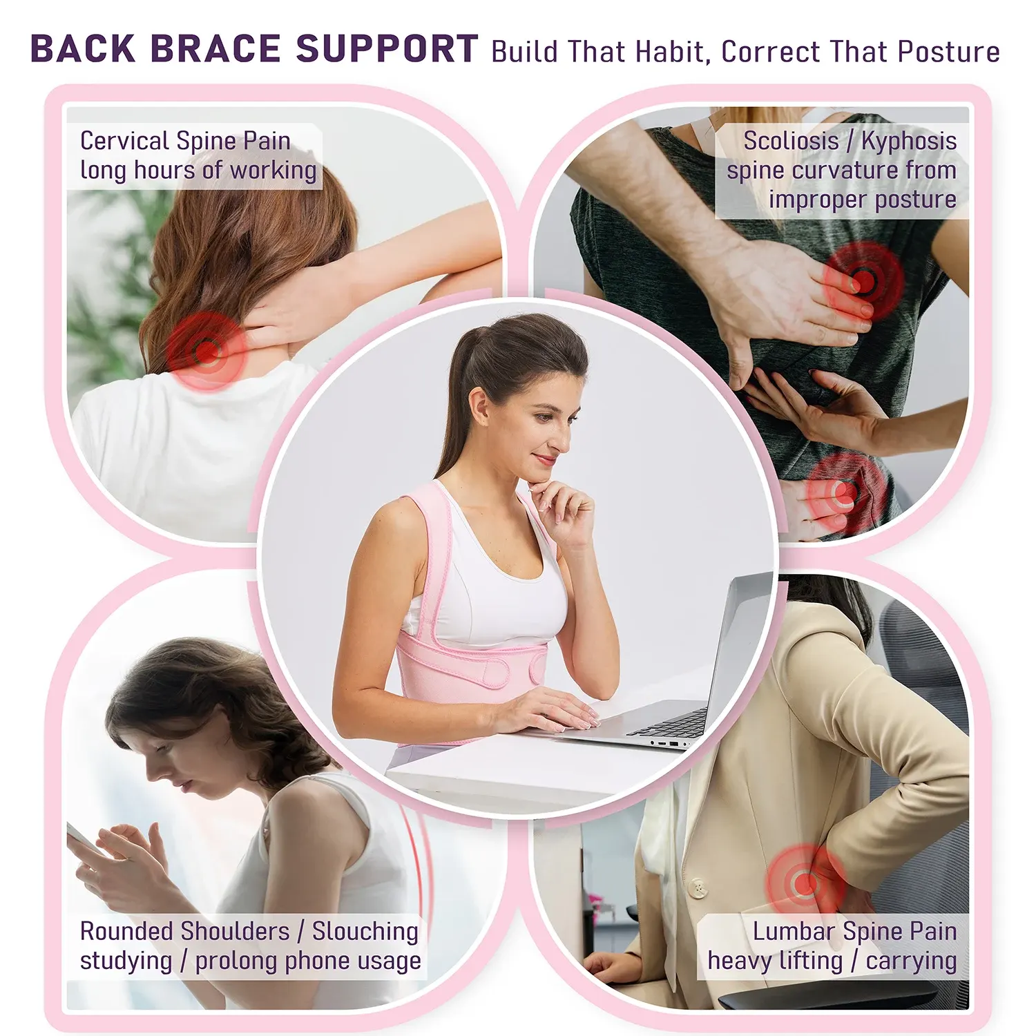 Photography of Female Posture Corrector