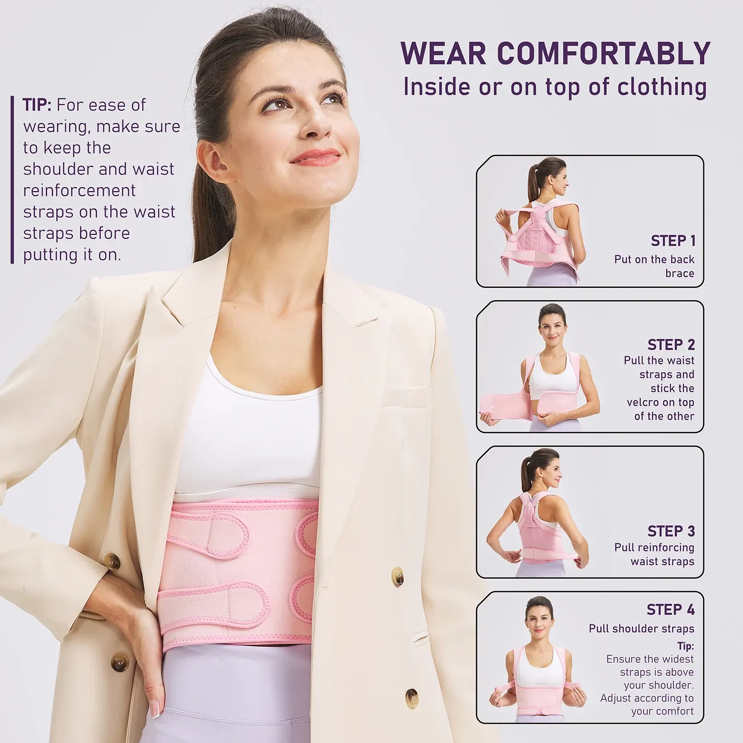 Photography of Fit Geno back posture corrector